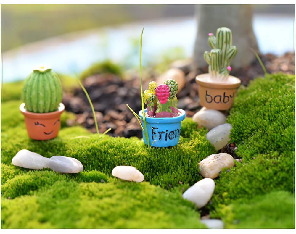 Dollhouse Decoration Plant Pots Miniature Green Potted Bonsai Models Decor,1:12 Miniature Plant