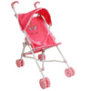 My First Baby Doll Stroller for Toddlers 1-3 Year Old Girls, Little Kids | Toy Stroller with Bottom Storage Basket, Foldable Frame, Canopy, Seatbelt