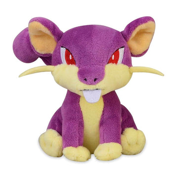 Pokémon Center: Rattata Sitting Cuties Plush, 4 ¼ Inch