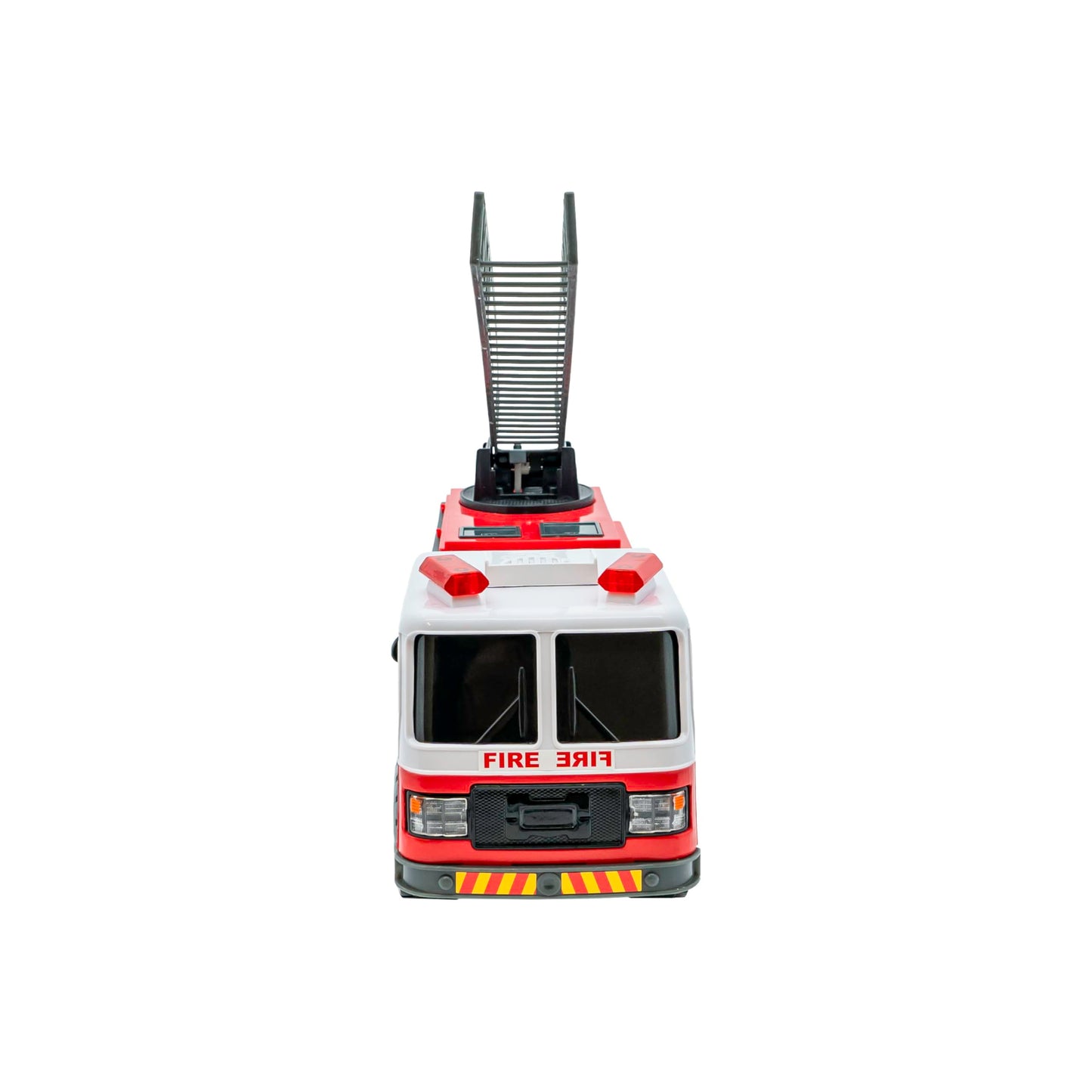 Mighty Fleet Action Drive 16" Interactive Fire Truck Toy w/Lights & Sounds, Firetruck Working Ladder, Motion Drive Action, Realistic Design