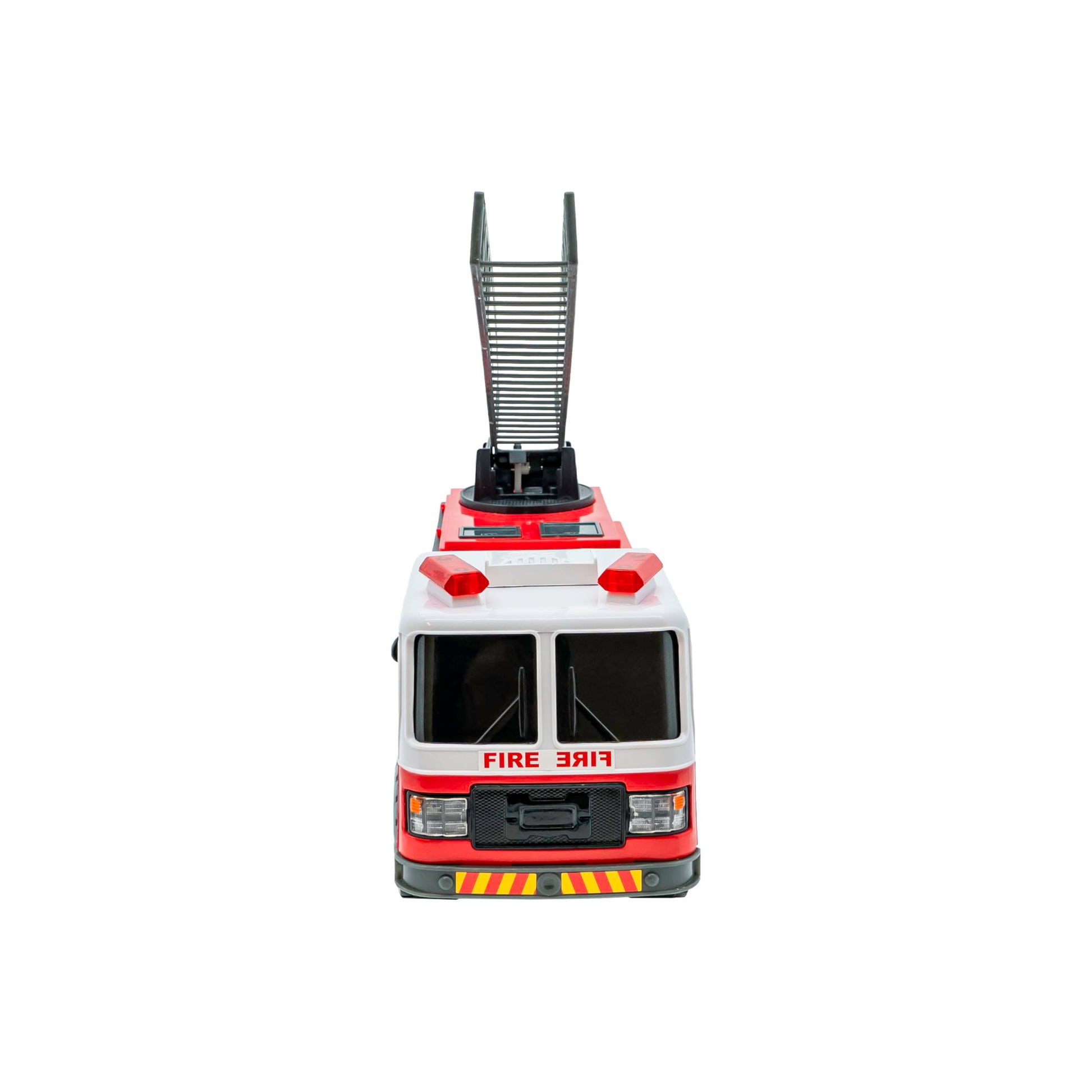 Mighty Fleet Action Drive 16" Interactive Fire Truck Toy w/Lights & Sounds, Firetruck Working Ladder, Motion Drive Action, Realistic Design