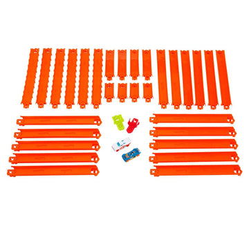 Hot Wheels Track Creator Deluxe Pack & 2 1:64 Scale Toy Cars