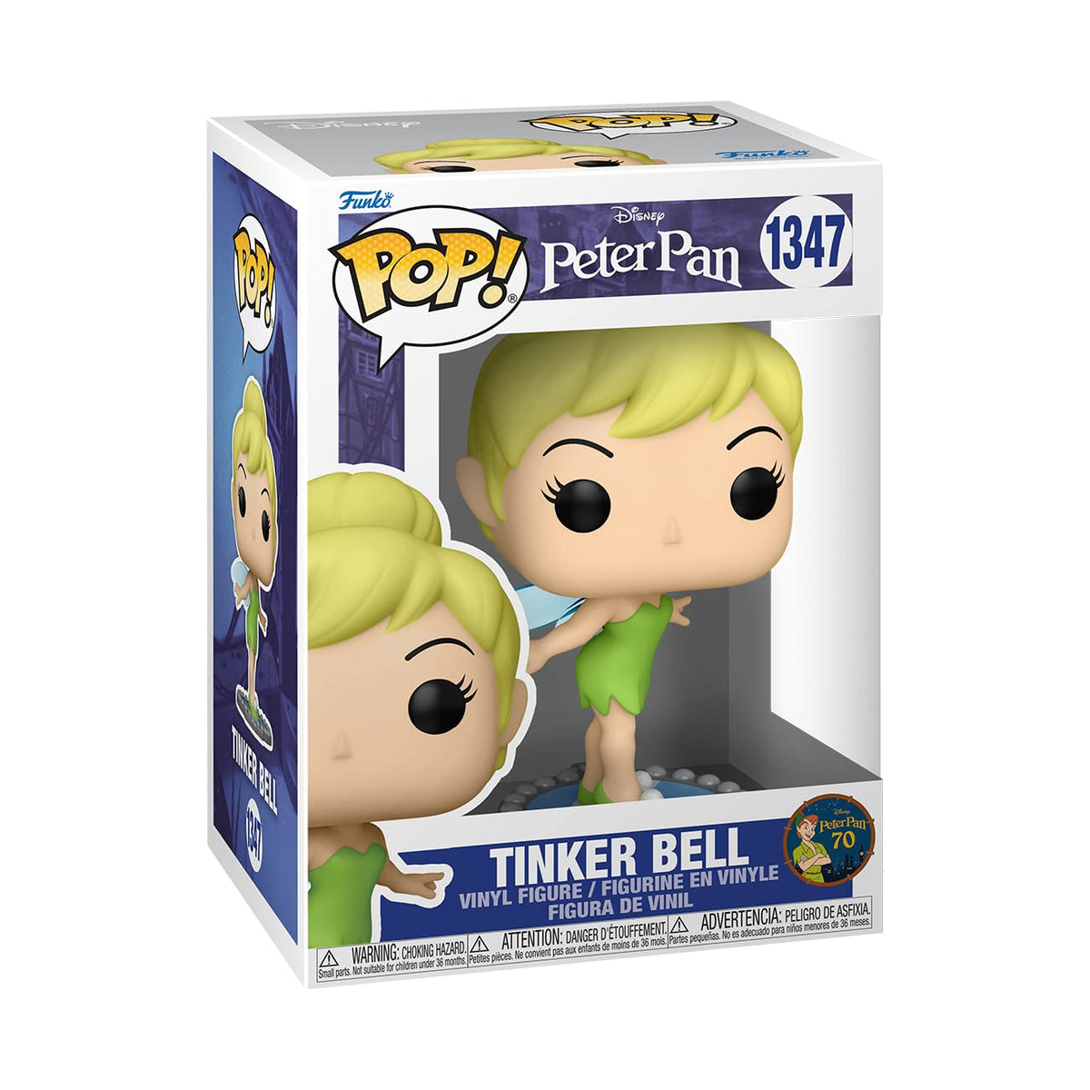 Funko POP! Disney: Peter Pan 70th - Tinker Bell - Tink on Mirror - Collectable Vinyl Figure - Gift Idea - Official Merchandise - for Kids & Adults