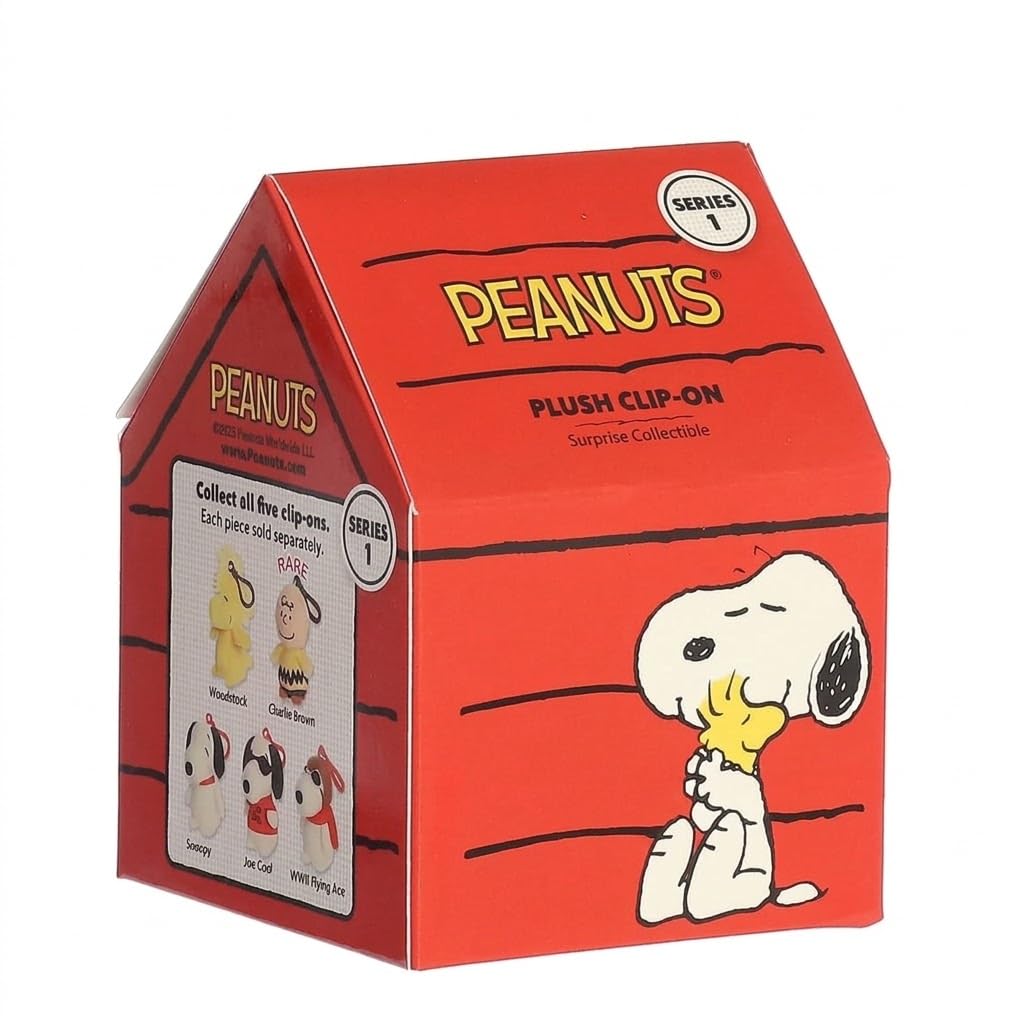 Aurora Peanuts 3.5" Peanuts Mini Plush Surprise Collectible Adorable Clip-On