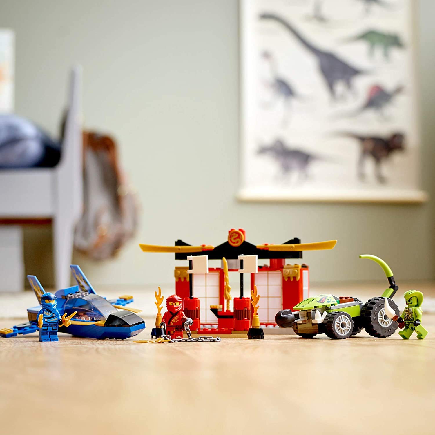 LEGO NINJAGO Legacy Storm Fighter Battle 71703 Ninja Playset Building Toy for Kids Featuring Ninja Action Figures (165 Pieces)
