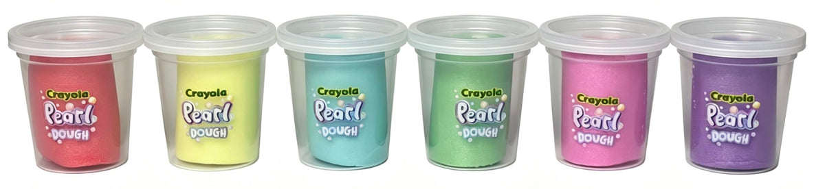Crayola 18pk Pearl Dough 18pk x 3oz - Party Favors, Fidget Toys, Sparkling Colors for Creative Play, Safe Non-Toxic Crafting, Great Classroom Fun or
