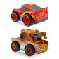 Disney Store Official Lightning McQueen and Tow Mater Pullback Stunt Vehicles Set - Pull Back Toys, 4 Tricks - Super Speed, Wheelie, Spin Right/Left