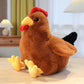 JPORSHU 12 Inch Soft Chicken Stuffed Animal?Realistic Rooster Plush Toy?for Kids Girls Boys on Easter Christmas Birthday Room Decor (brown-12 inche)
