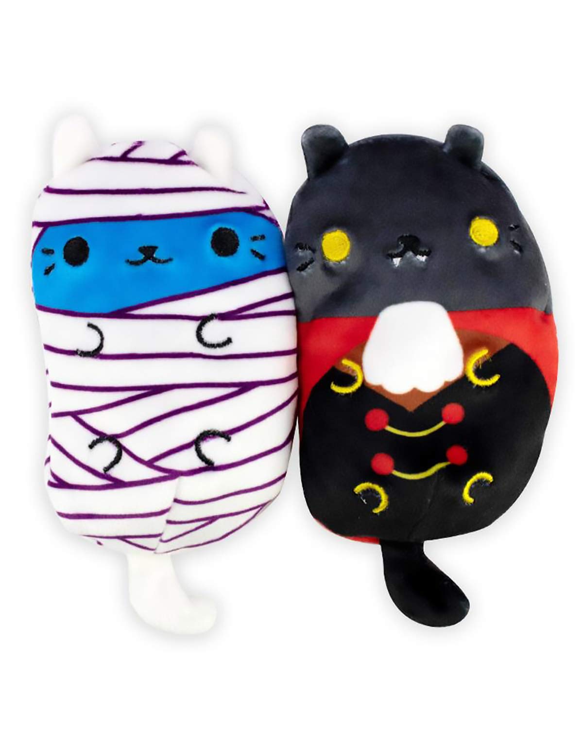 Cats vs Pickles - Scary Collection #2 - Catzilla, Count Catula, Coder Cat, & Skully - 4-Pack - 4" Cute Cuddly Collectible Bean Plush Toy - are You