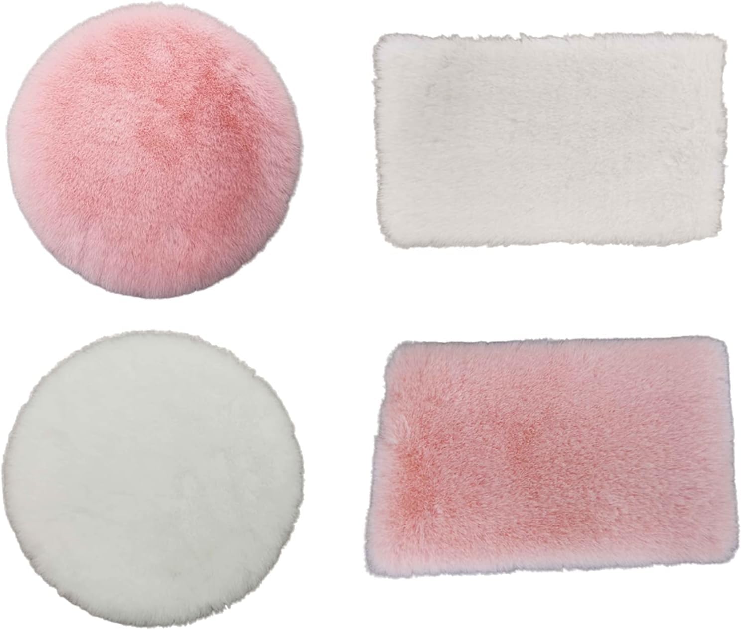 White Dollhouse Carpet, Dollhouse Miniature Carpet, Fluffy Mini Dollhouse Rug, Doll House Rug, Parent-Children Interaction Lightweight Dollhouse Decor
