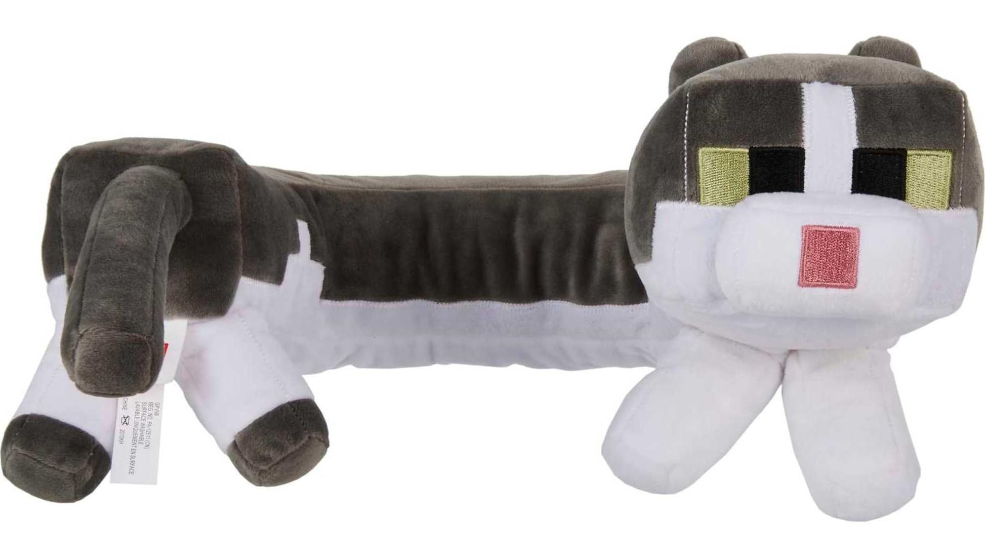 Mattel Minecraft Purring Sounds Neck Pillow, Cat Plush Toy