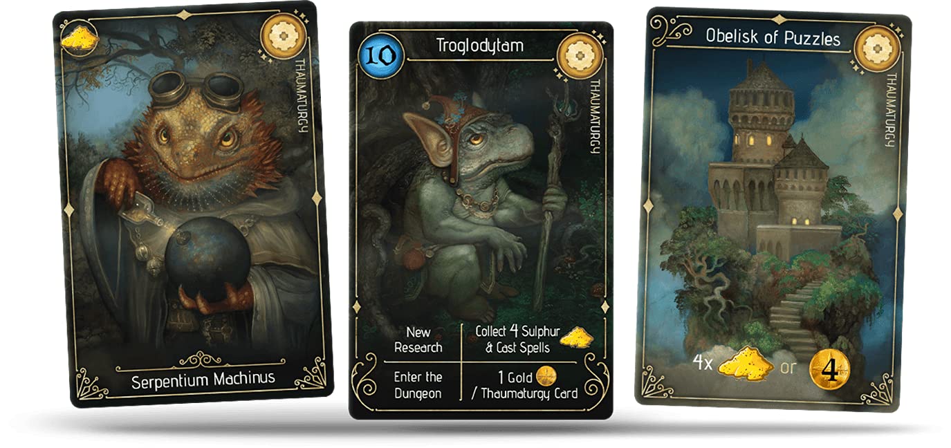 Forbidden Games, Lizard Wizard - Fantasy Strategy Game of Spellcasting, Potions, and Mystical Creatures, Ages 10+, 2-6 Players, Family Game Night