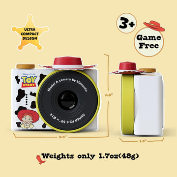 kiimento Ultra-Compact Kids Digital Camera for Ages 3-5 with Selfie Lens, 16GB Memory Card - Model A (Jessie)