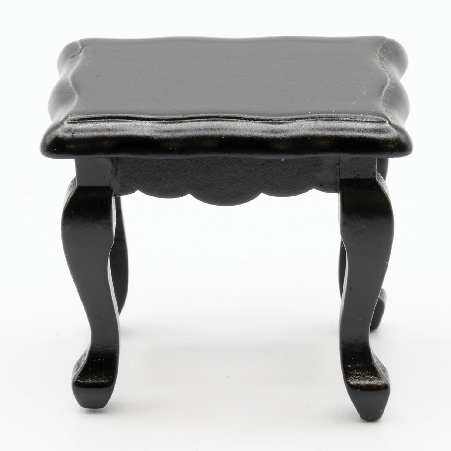 Dollhouse Miniature Side Table, Black