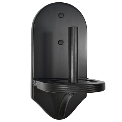 BILLIARDS XPRESS Elegant Wall Mounted Pool Table Chalk Cone Holder - Extra-Sturdy with Beveled Edge and Hardware - Black