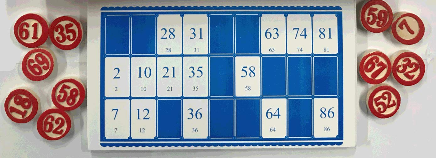 Xander T Lotto Loteria Original Wooden Number