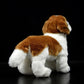Realistic Saint Bernard Dog Plush Toy, Simulation Standing Pet 12 inch Saint Bernard Dog Stuffed Animal Puppy Model Toy, Unique Plush Gift Collection