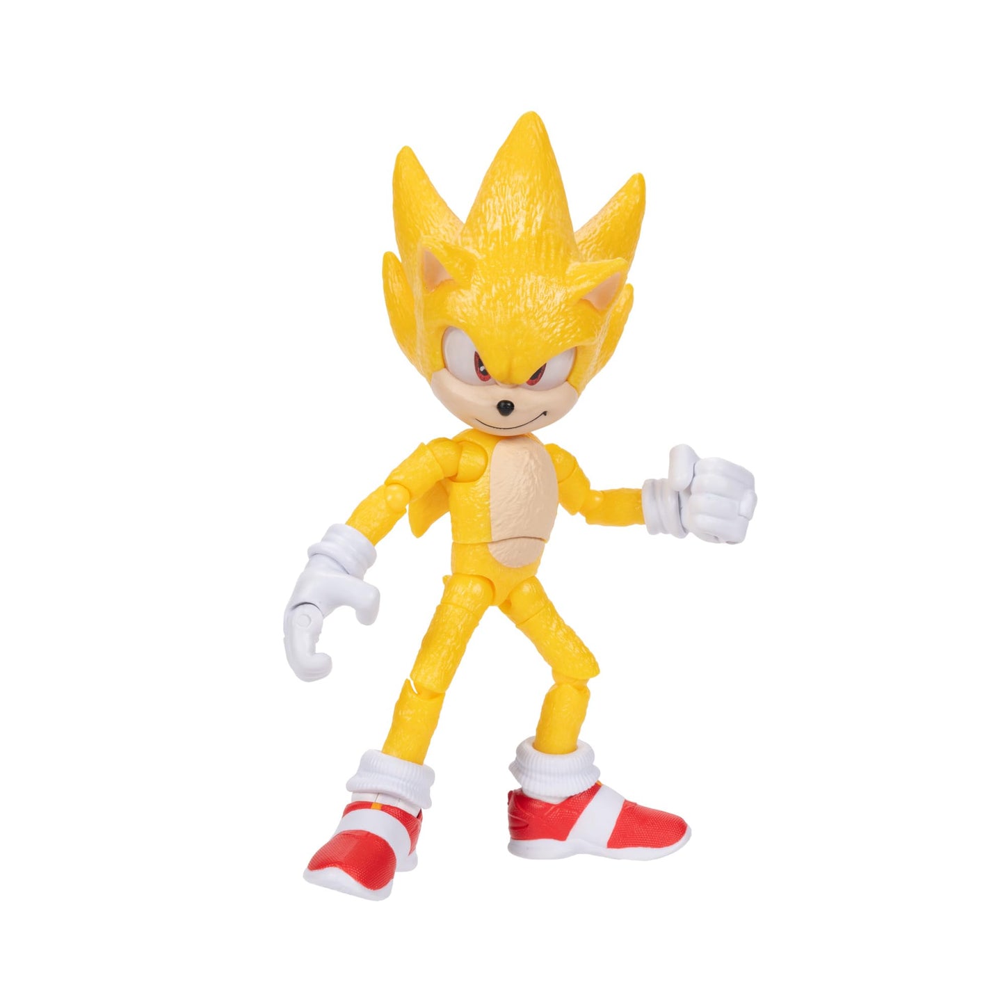 Sonic The Hedgehog 3 Movie 5-InchAction Figure 4-Pack, Articulated Figures from Jakks Pacific's Wave 2 Include Super Sonic The Hedgehog, Shadow