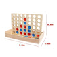 Wooden 4 in a Row Game - Classic Strategy Game for AdultsConnect The 4 Discs of Same Colour in a Row - Travel Games Family Board Games