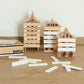 KAPLA 40 Squares White - Wooden Construction Set 40 White Colored Building Planks
