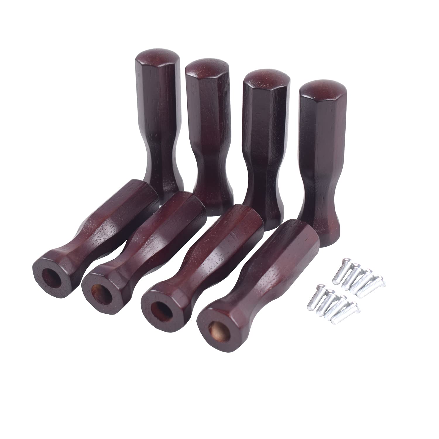 Soccer Table Handles, 5/8 inch Wooden Foosball Handle Grip, 8 Pack