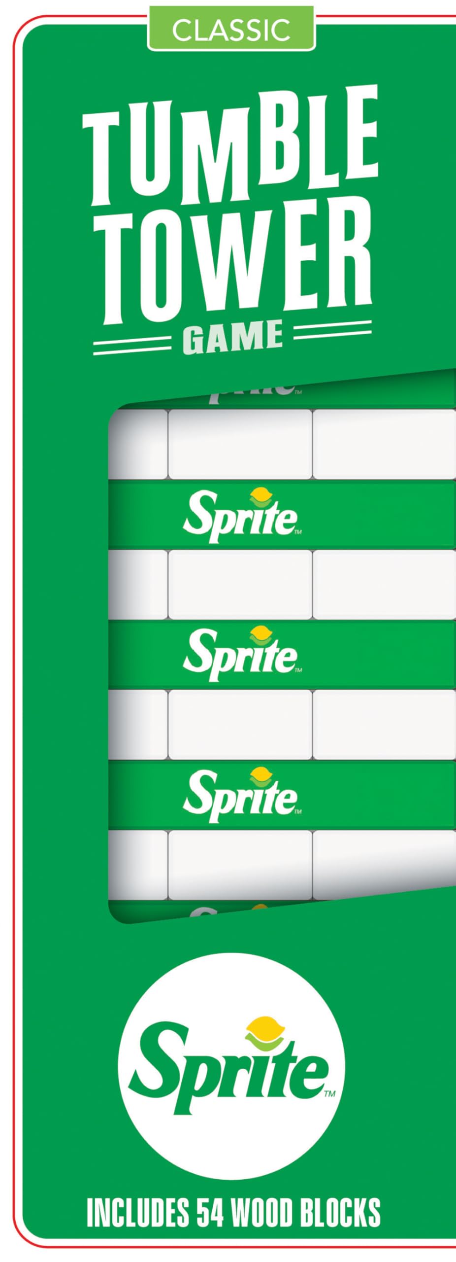 MasterPieces Family Games - Sprite Wood Block Tumble Tower - Officially Licensed