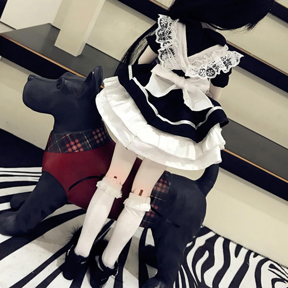 niannyyhouse 1/3 1/4 1/6 BJD Dolls Clothes Dress Apron Headdress Underpants Socks Bunny Maid Suit Ball Jointed Dolls Accessories Dress Up Gift