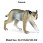JOKFEICE Animal Figures Plastic Caracal Animals Action Model Science Project, Learning Educational Toys, Birthday Gift, Cake Topper, for Kids