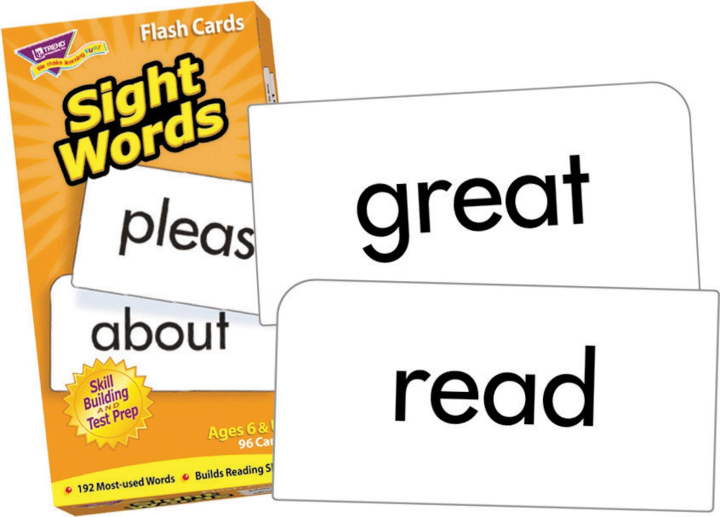 TREND ENTERPRISES, INC. Sight Words Skill Drill Flash Cards, 3 x 6 in (T-53003)