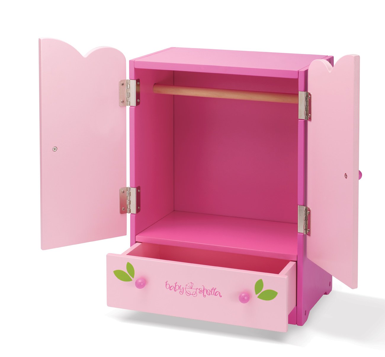 Manhattan Toy Baby Stella Tickled Pink Armoire for Nurturing Dolls