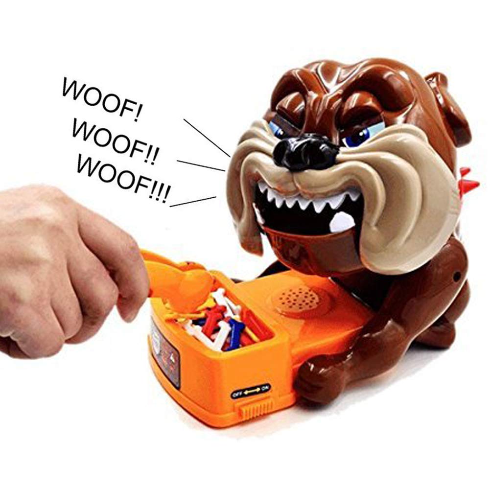 Beyoung Funny Parent Child Games Beware & Don't Wake The Dog Toys, Board Games & Electronic Pet Toys, Bad Dog Gnaw Bones(ABS)