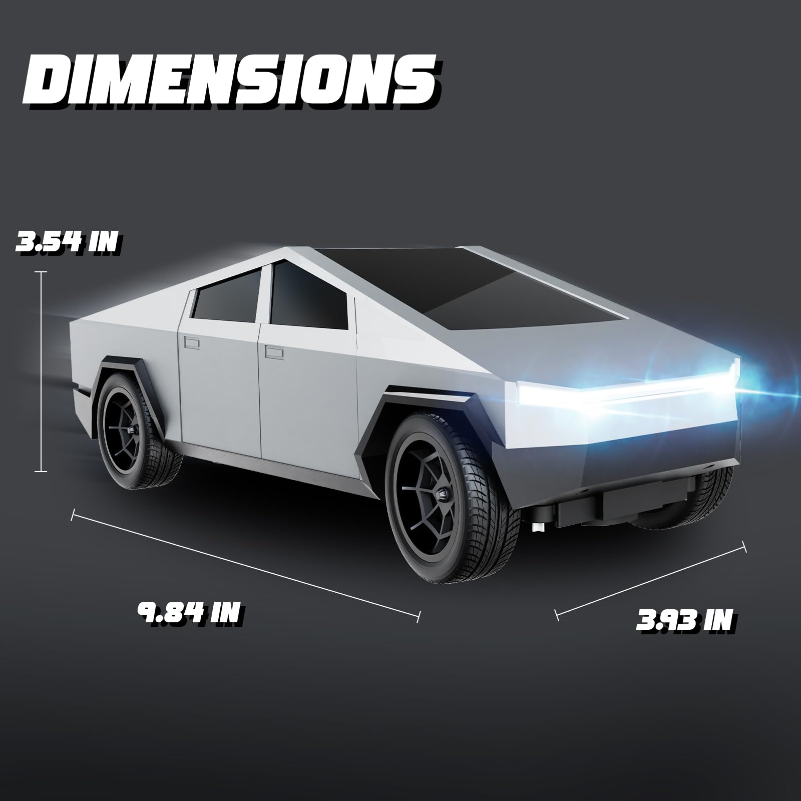 Innofans 1:24 Scale High-Speed Remote Control Car - All Terrain Electric Vehicle with LED Lights PCS, Extended Battery Life, for Boys Girls & Adults