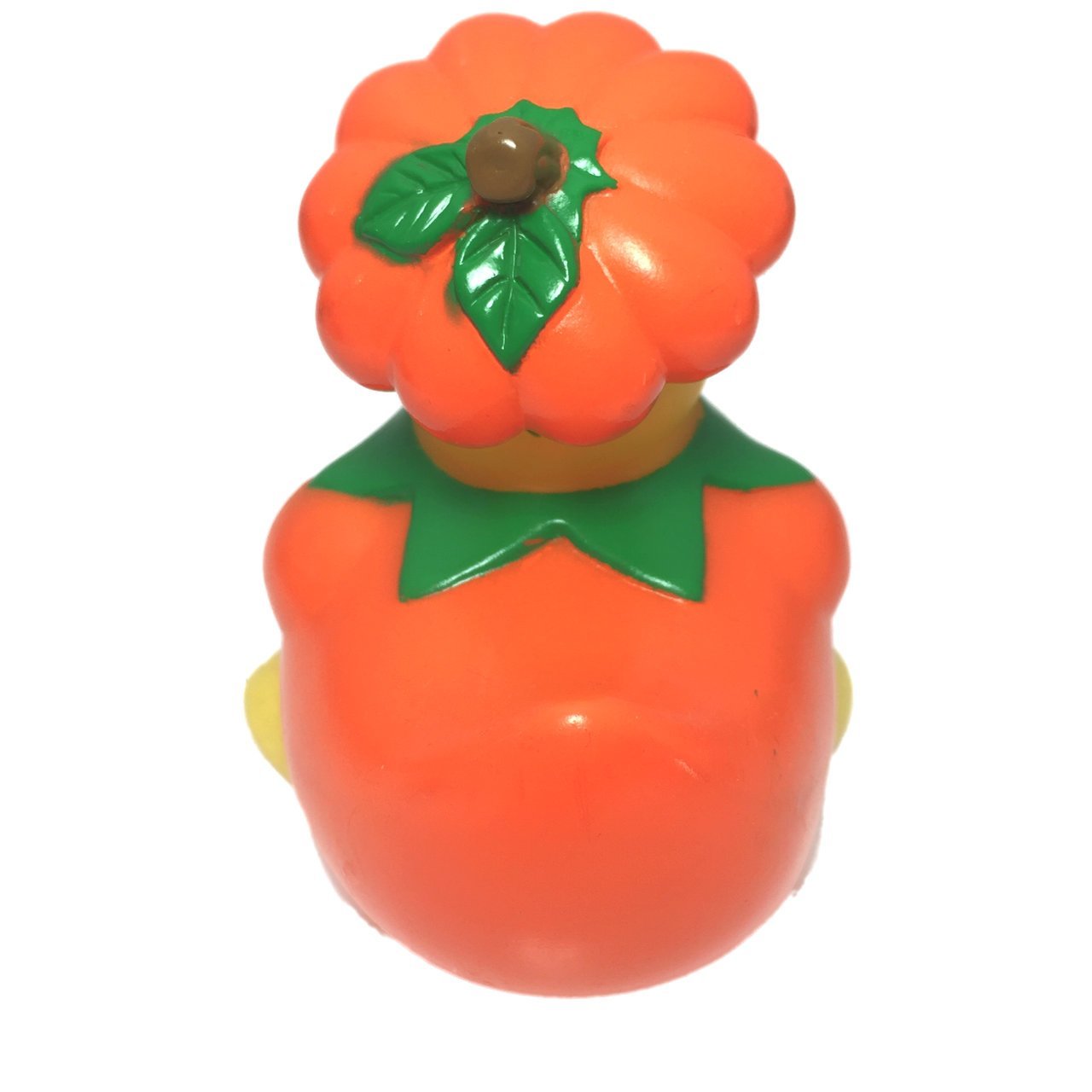 3" Halloween Pumpkin Rubber Duck [Sealed Hole, Floats Upright] - Baby Safe Bathtub Bathing Toy