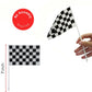 YOELVN 9 Pack 7inch Orange Race Cones with Holes on Top,18 Pack Checkered Flags,Racing Car Birthday Party Decorations,Two Fast Centerpieces,Race Cars