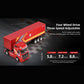 Keetopteep RC Semi Truck with Trailer, 1:64 Scale 2.4GHz Remote Control Container Truck with LED Lights, Independent Suspension, Three-Speed Control