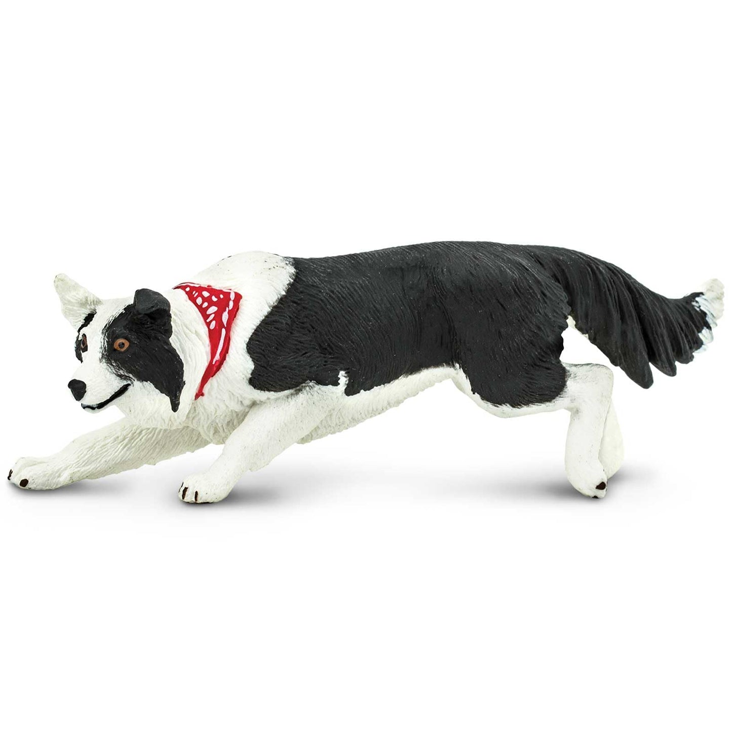 Safari Ltd. Border Collie Figurine - Detailed 5" Plastic Model Figure - Fun Educational Play Toy for Boys, Girls & Kids Ages 3+