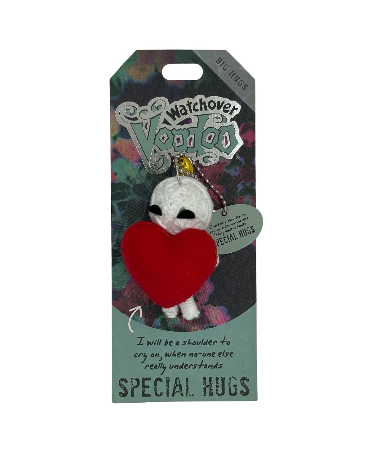 Watchover Voodoo 3-Inch Special Hugs Keychain - Handcrafted Gift to Bring Good Luck and Positivity Everywhere You Go