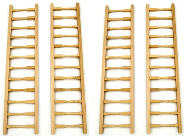 SXFSE Dollhouse Decoration Accessories, Miniature Handrail 1:12 Mini Fence, Cute House Mini Fence (Beige, 4 Pcs)
