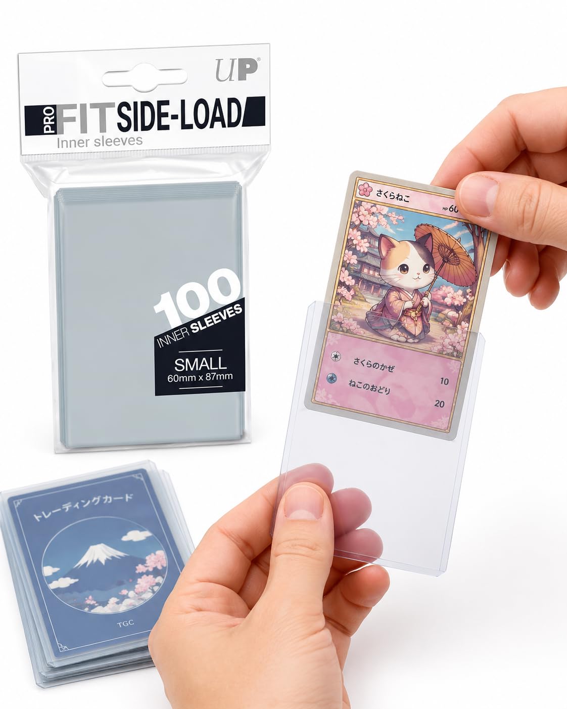 Ultra Pro UPR84650 Pro-Fit Small Size Side Load Deck Protector Sleeves 100 Pack