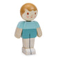 Tender Leaf Toys - We are Family - Ivory Boy - Eco-Friendly Multicultural Wooden Dolls with Moving Arms - Build Your own Family - Encourages