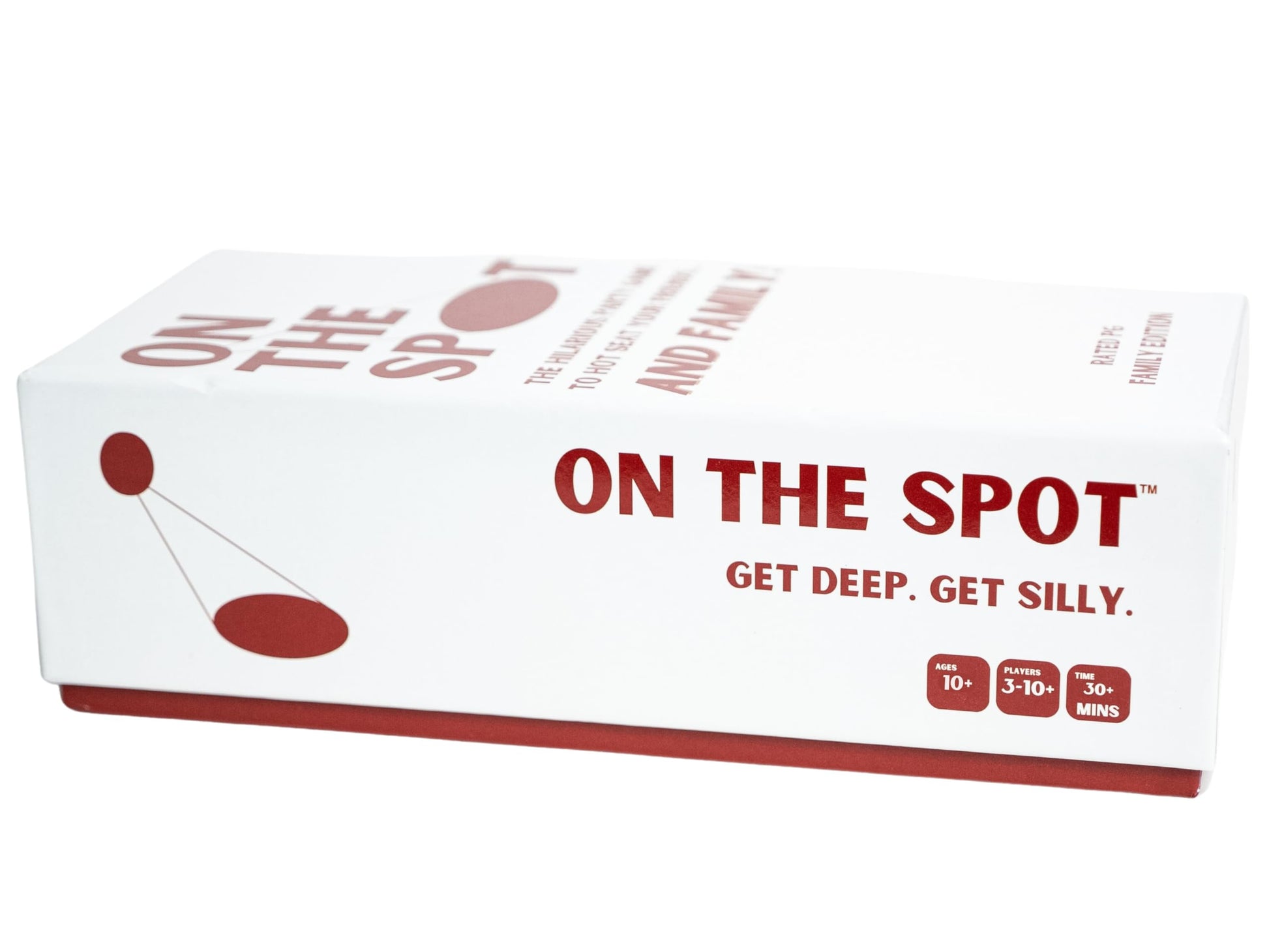 On The Spot: The Hilarious Party Game to Hot Seat Your Friends-and Family | Family Edition | 500 Deep & Silly Cards | Perfect for Family Game Nights |