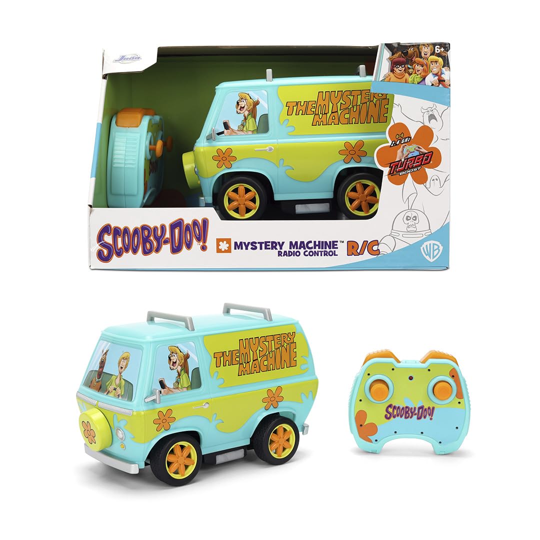Jada Toys - Scooby-Doo! 1:24 Scale Mystery Machine R/C - Radio Control Vehicle - Iconic Collectible