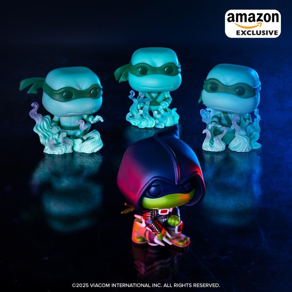 Funko Pop! Comics: Teenage Mutant Ninja Turtles (TMNT) The Last Ronin- Michelangelo - Brothers, 4-Pack - TMNT Comics - Amazon Exclusive - Collectable
