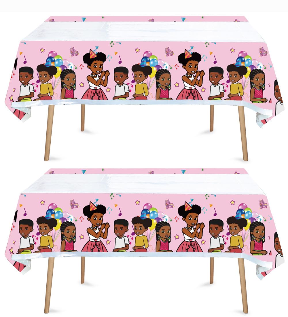 2pcs Birthday Party Tablecloth Table Cover, Birthday Supplies Decorations (70'' x 42'') (3)