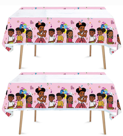 2pcs Birthday Party Tablecloth Table Cover, Birthday Supplies Decorations (70'' x 42'') (3)