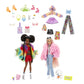 Barbie Mattel HKB01 Extra Convertible with 2 Dolls with Pets and 14 Accessories