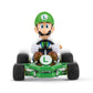Carrera 200984P RC Official Licensed Mario Kart Pipe Kart Luigi 1:18 Scale 2.4 Ghz Remote Radio Control Car with Rechargeable LiFePO4 Battery - Kids