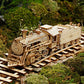 Hands Craft DIY 3D Wooden Puzzle - Prime Steam Express Train Laser Cut Assembly 1:80 Scale Model Building Kit Brain Teaser Educational STEM Toy Adults