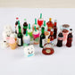 NWFashion Miniature Food Drinks Toys Bottle for Adults Childrens Pretend Play Kitchen Cooking Game Dollhouse Decor(26pcs Mix)