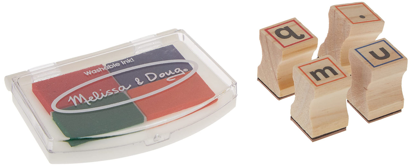Melissa & Doug, Toy Wooden Alphabet Stamp Set
